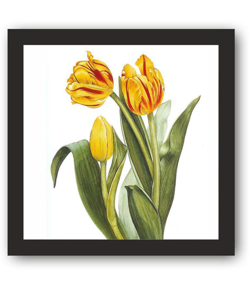 Photojaanic - Floral Painting With Frame