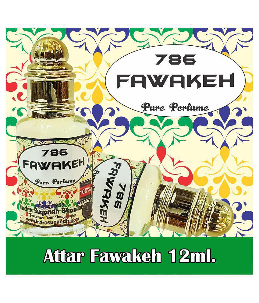 INDRA SUGANDH BHANDAR Attar For Men|Women Fawakeh 786 Pure Arabic Perfume 24 Hours Long Lasting Fragrance 12ml Rollon Pack