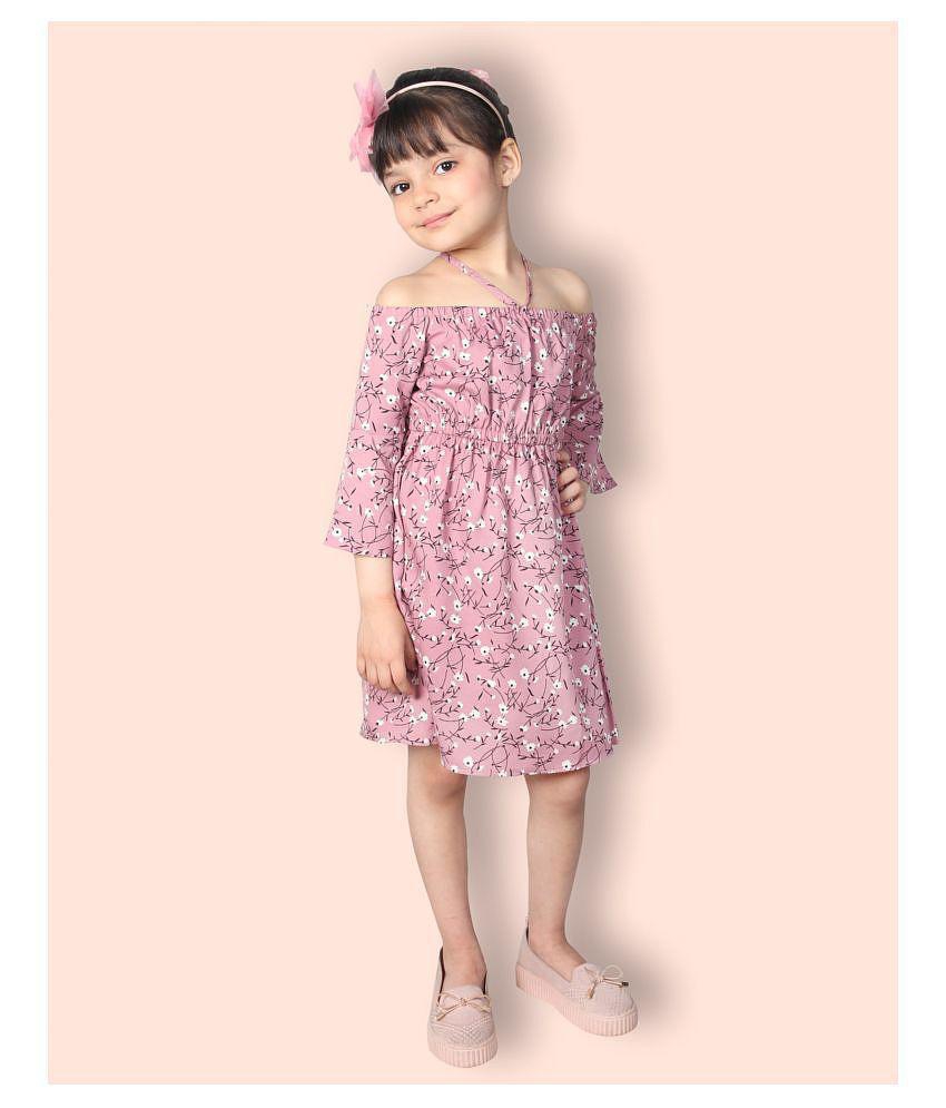 Luxurious Men ADDYVERO Girls Knee Length Casual Dress - None 2025 at ShopCircuit | ONDC