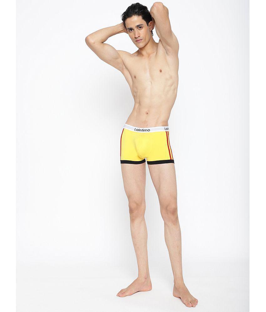 Top Men La Intimo Yellow Cotton Mens Trunks ( Pack of 1 ) - None 2025 at ShopCircuit | ONDC
