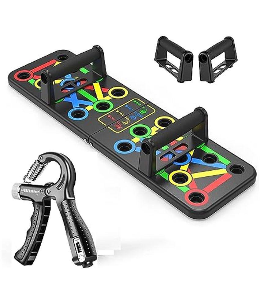 HSP ENTERPRISES  Pushup Board with 14-in-one Muscle Toning System, Multifunctional Colour Coded Foldable Push up Board  With Adjustable Hand Grip with Smart Counter | Resistance (10KG - 60KG