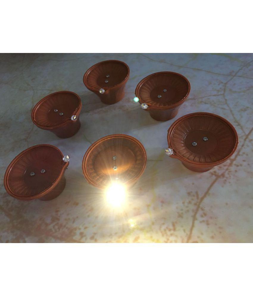 THRIFTKART - Brown Others Electric Diya ( More Than 10 ) - Brown