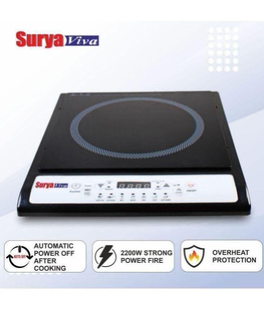 SURYAVIVA Button Induction 2200 Watt Induction Cooktop