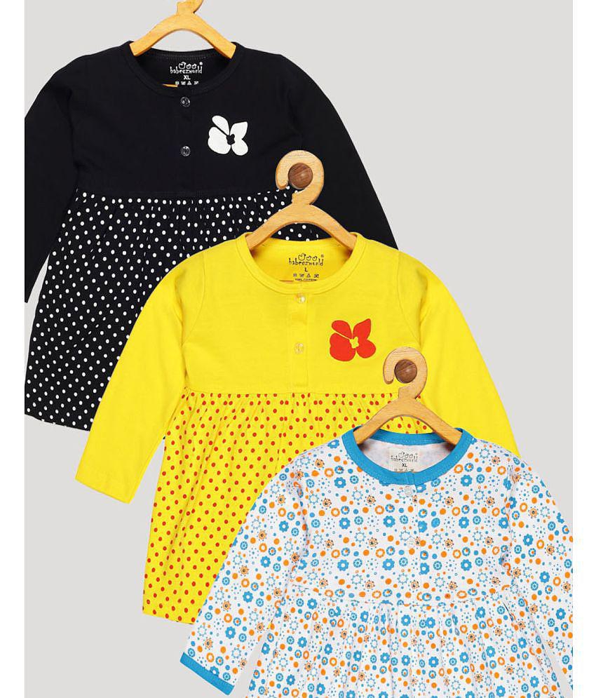 Stylish Men Babeezworld - Multi Cotton Baby Girl Frock ( Pack of 3 ) - None 2025 at ShopCircuit 