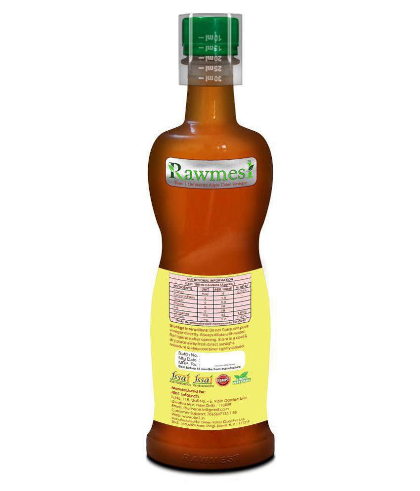 rawmest Apple Cider Vinegar for Healthy Digestion 750 ml Unflavoured