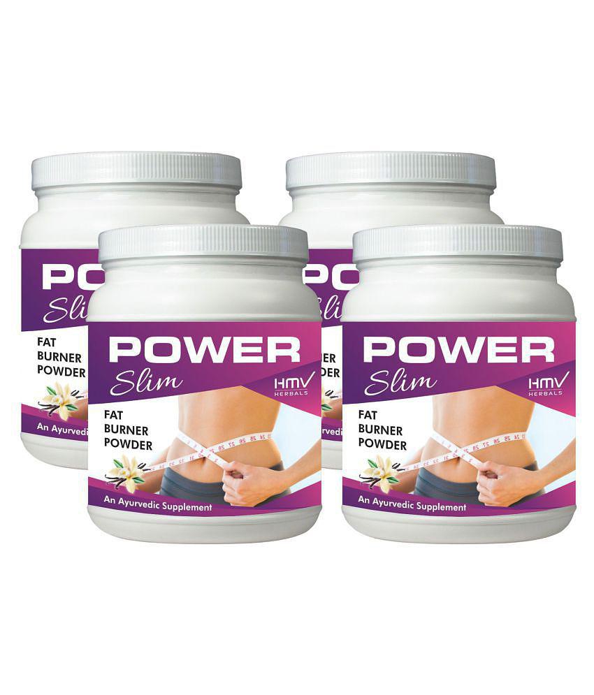 HMV Herbals Power Slim- Herbal Fat Loss Vanilla Powder 400 gm Pack Of 4