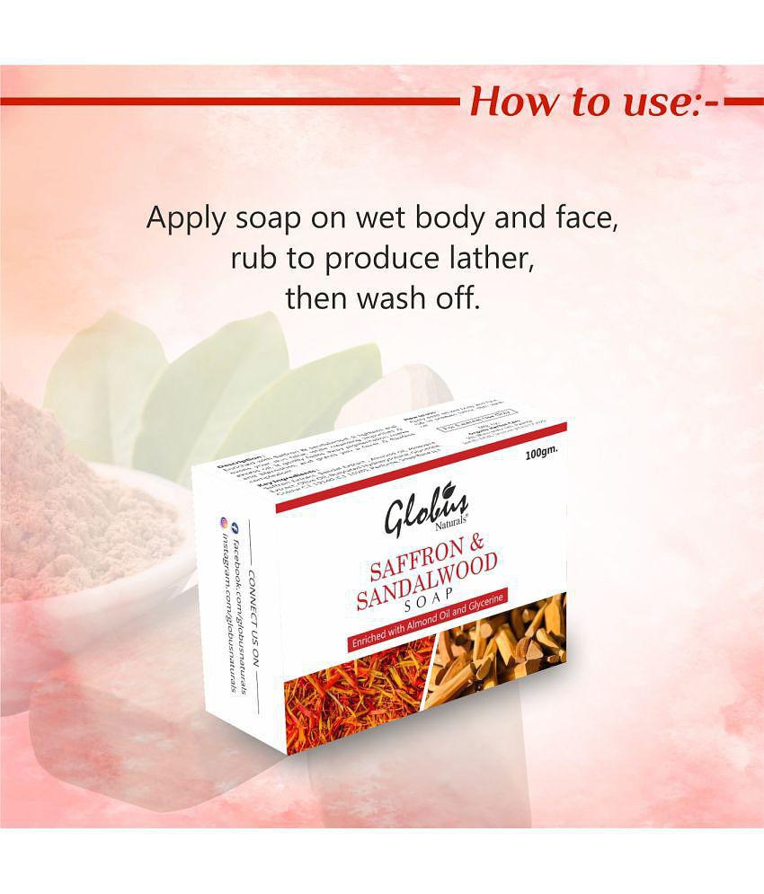 Globus Naturals - Skin Whitening Bathing Bar for Combination Skin (Pack of 3)