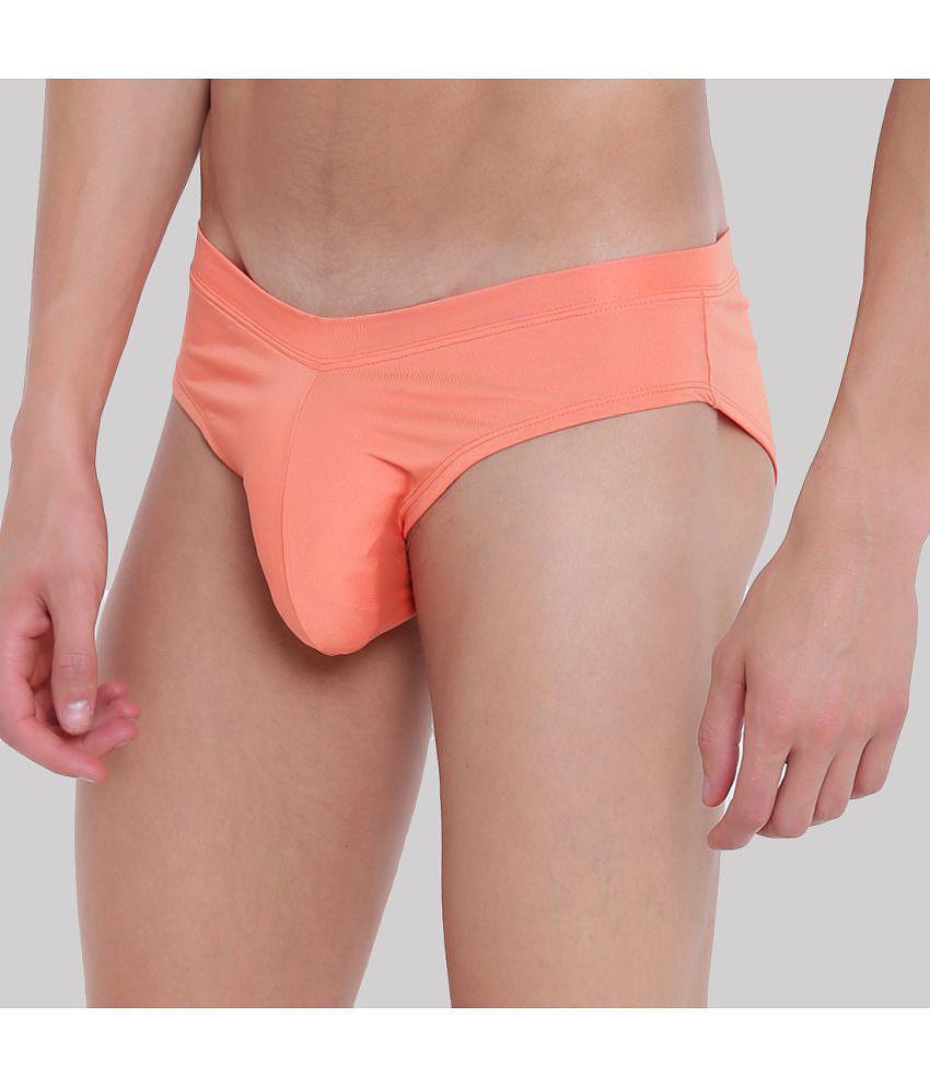 Exclusive Men BASIICS By La Intimo - Orange BCSSS03 Polyester Mens Briefs ( Pack of 1 ) - None 2