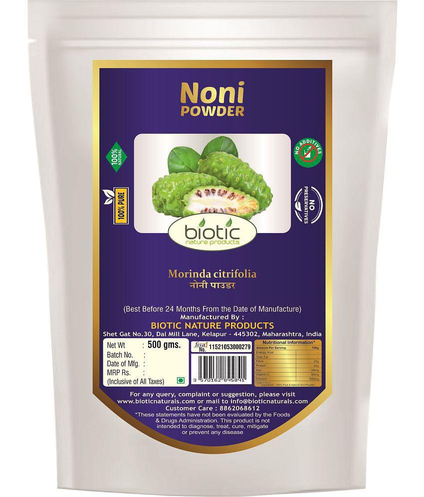 Biotic Noni Powder (Morinda citrifolia) Noni Fruit Powder 500 gm