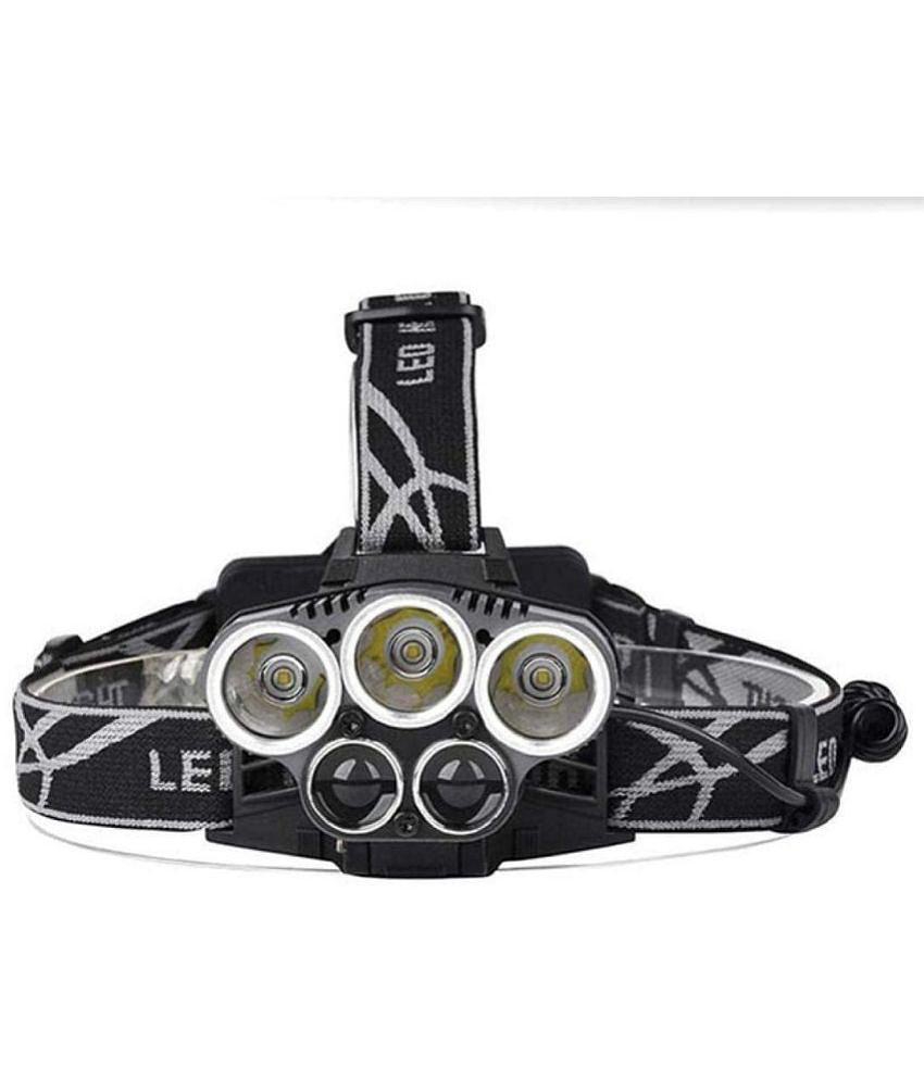 LED Rechargeable Headlamps Flashlight 3500 Lumen Waterproof and Comfortable Headlamp 5 Lights 6 Modes Ultra Bright Outdoor Camping Fishing Headlamp, Aluminum - Assorted