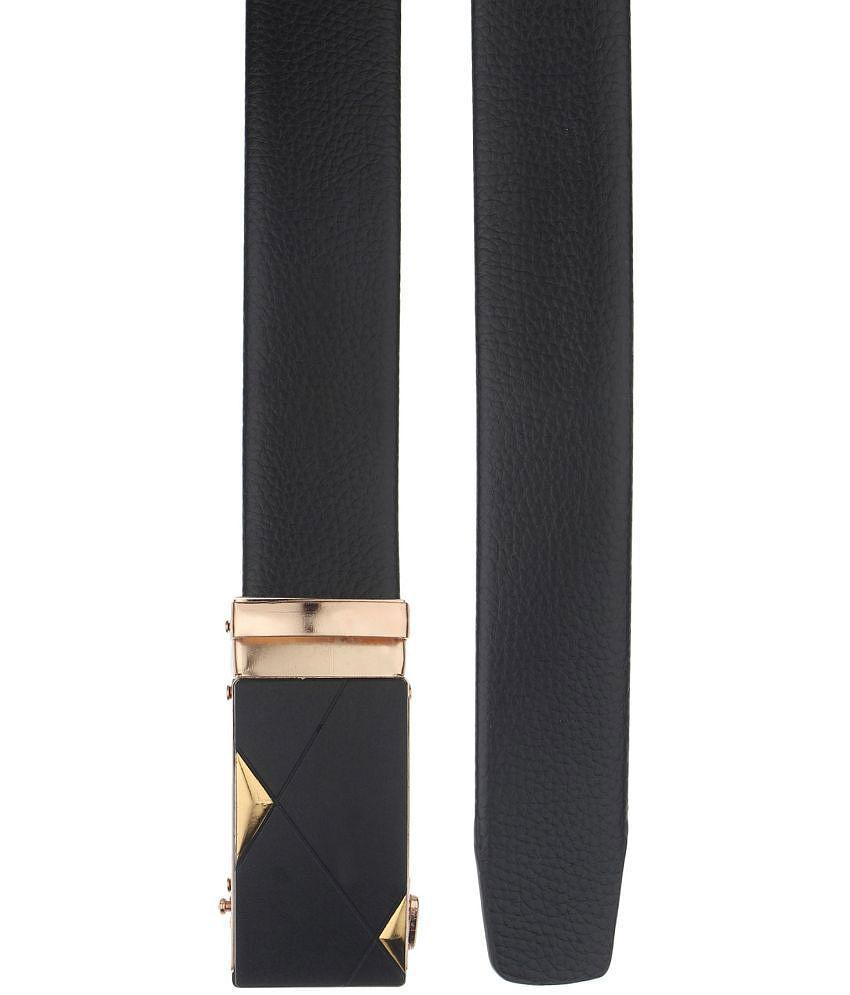 Chic Men Zacharias - Black Leather Men's Formal Belt ( Pack of 1 ) - None 2025 at ShopCircuit | 