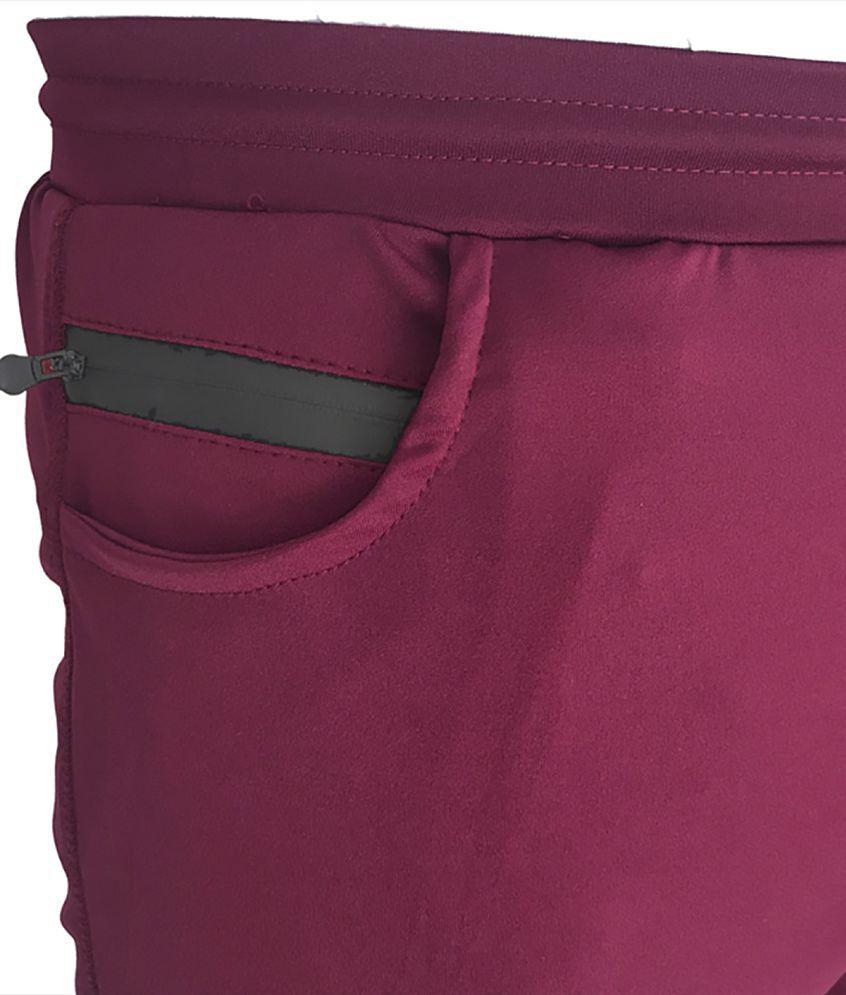 Forbro - Maroon Cotton Blend Men's Trackpants ( Pack of 1 ) - L