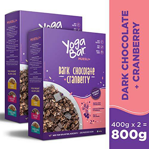 Yogabar Yoga Bar Muesli Dark Chocolate Cranberry 400G