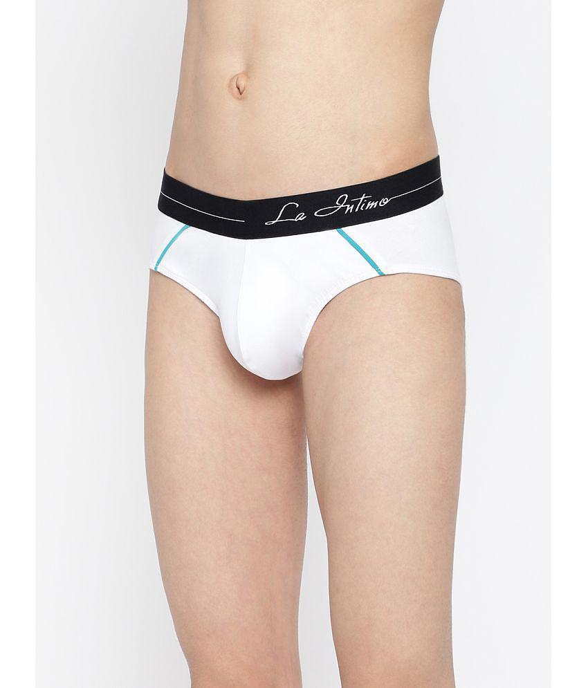 Best Men La Intimo White Cotton Mens Briefs ( Pack of 1 ) - None 2025 at ShopCircuit | ONDC