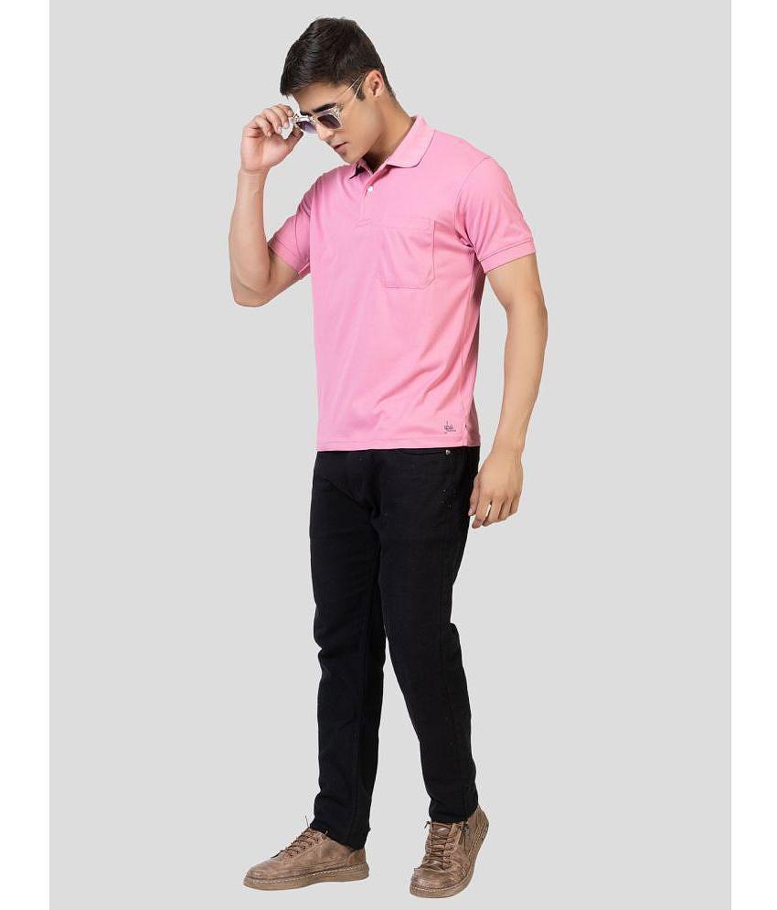 Trendy Women YHA - Pink Cotton Blend Regular Fit Men's Polo T Shirt ( Pack of 1 ) - None 2025 at