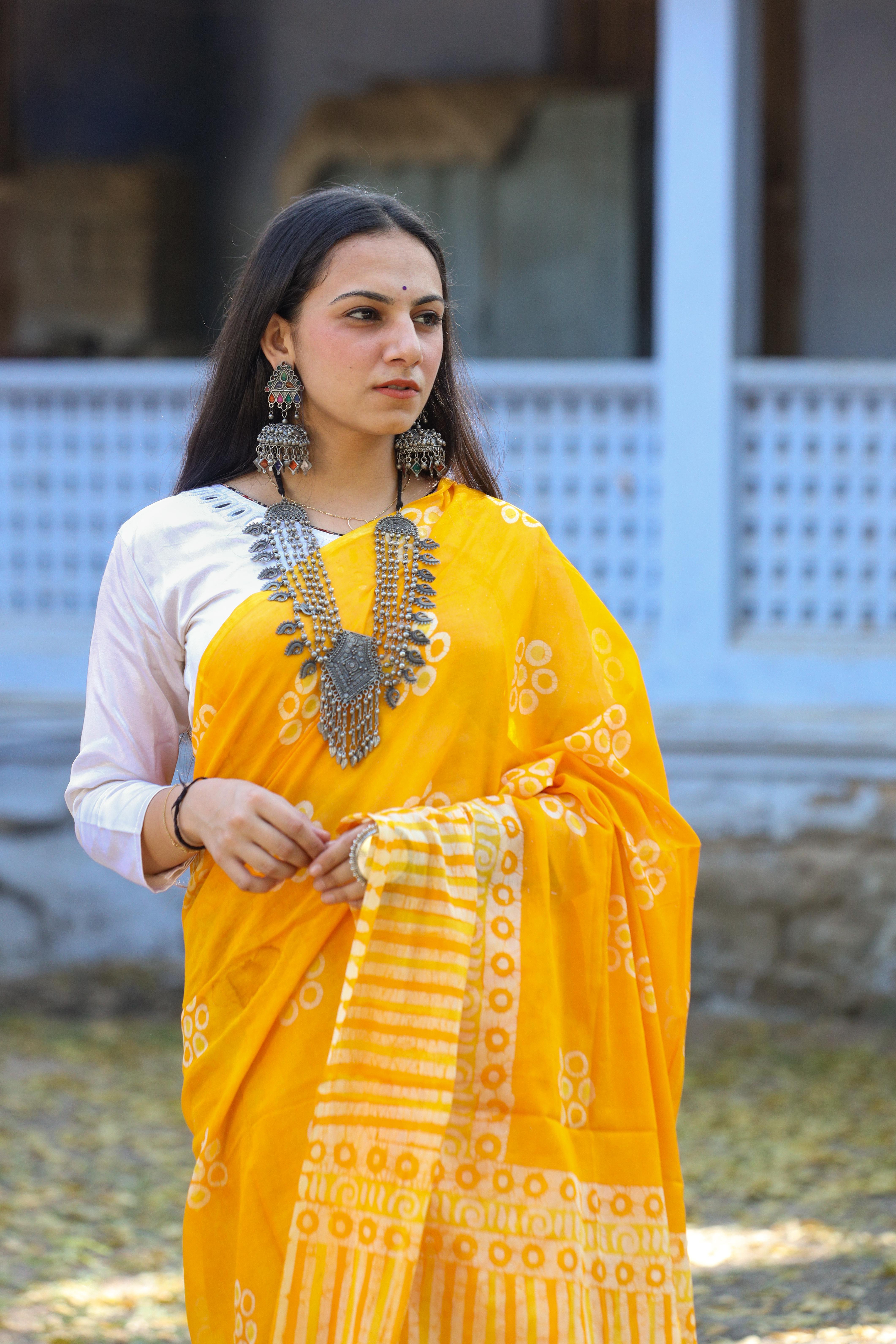 Harita Muslin Khadi Saree