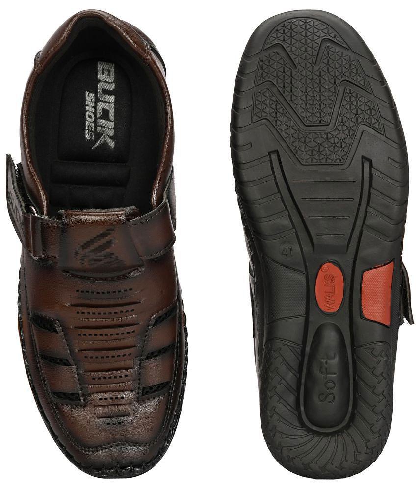 Bucik - Brown Mens Sandals - None