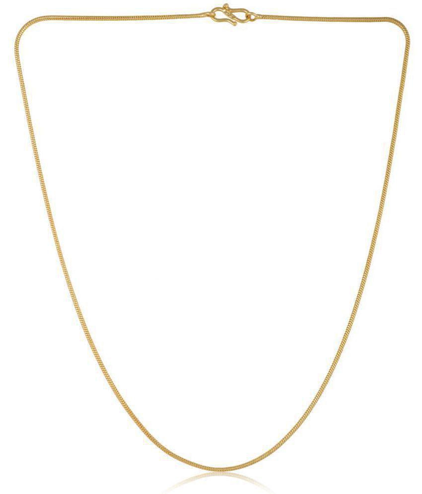 Stylish Men AanyaCentric Combo of 2 Gold Plated 22inches Long Fashion Chain - None 2025 at ShopC