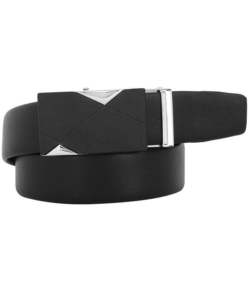 New Men Zacharias - Black Leather Men's Formal Belt ( Pack of 1 ) - None 2025 at ShopCircuit | O