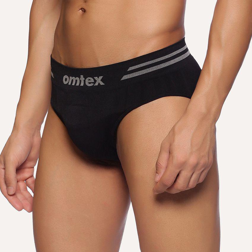 Best Men Omtex - Black Nylon Mens Briefs ( Pack of 1 ) - None 2025 at ShopCircuit | ONDC