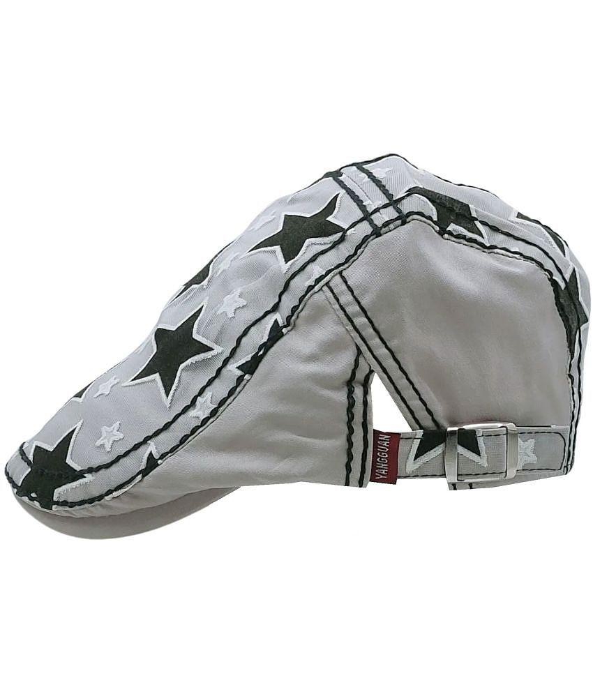 Top Men Zacharias Unisex Kids Cotton Beret Golf Cap jk-09 (Grey_2-6 Years) (Pack of 1) - None 20
