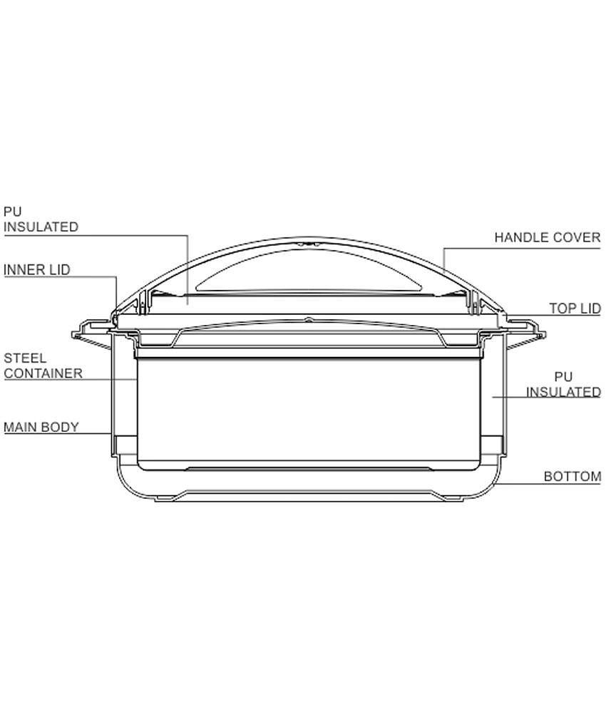 Milton Divine Jr Inner Steel Casserole Gift Set of 3, Orange - Orange