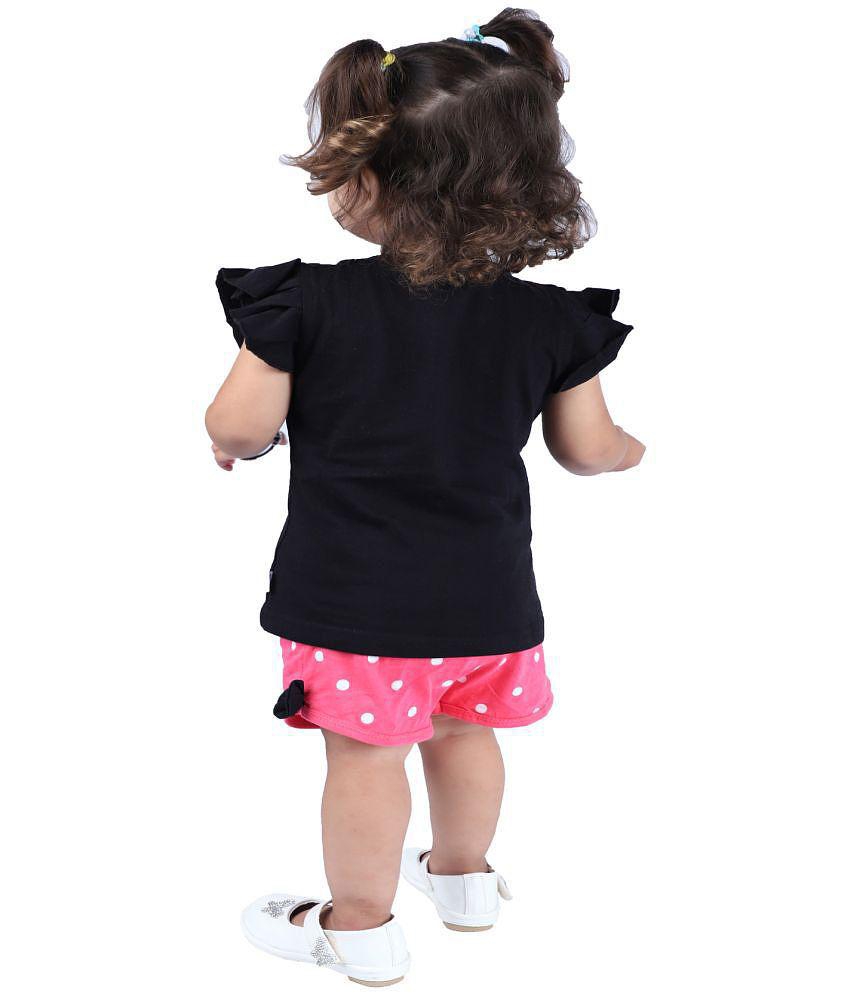 New Men CATCUB Girl's Cotton Top & Shorts / hot pants (Black) - None 2025 at ShopCircuit | ONDC