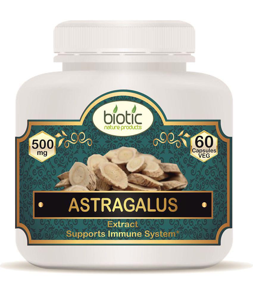 Biotic Astragalus Capsules - 500MG Extract - Veg Capsule 60 no.s