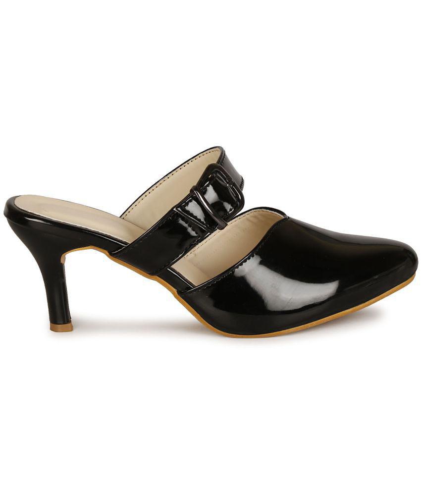 Ishransh - Black Women's Mules Heels - None