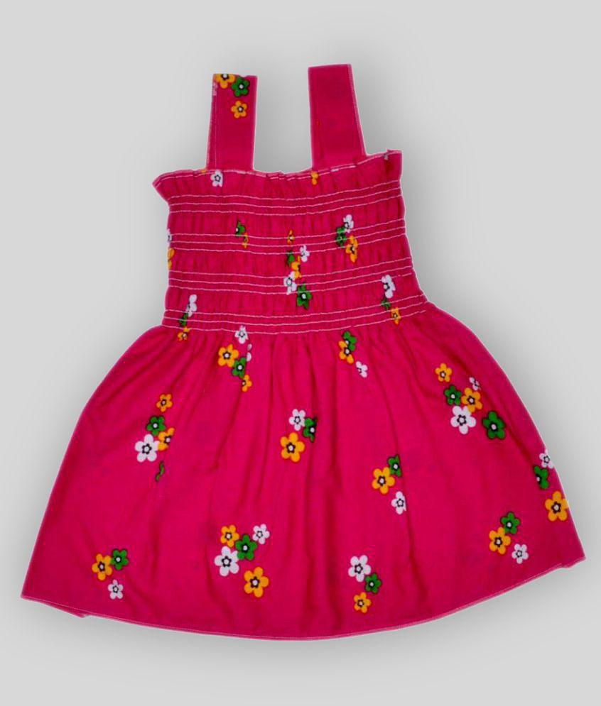 Sathiyas - Multi Cotton Baby Girl Frock ( Pack of 5 ) - 18-24 M