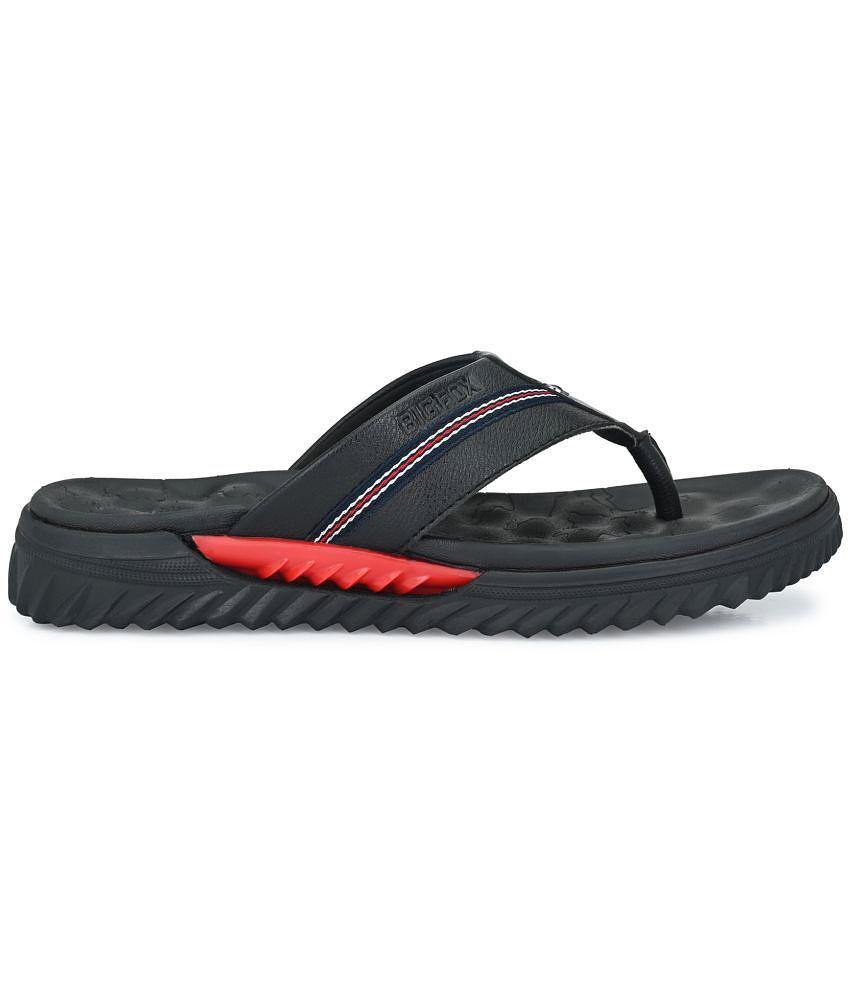 Latest Men Big Fox - Black  Thong Flip Flop - None 2025 at ShopCircuit | ONDC