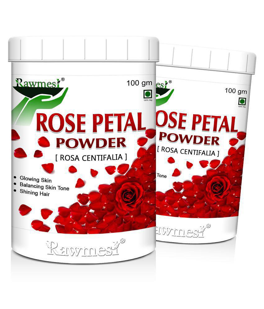 rawmest 100% Natural Rose Petals Powder 200 gm Pack Of 2