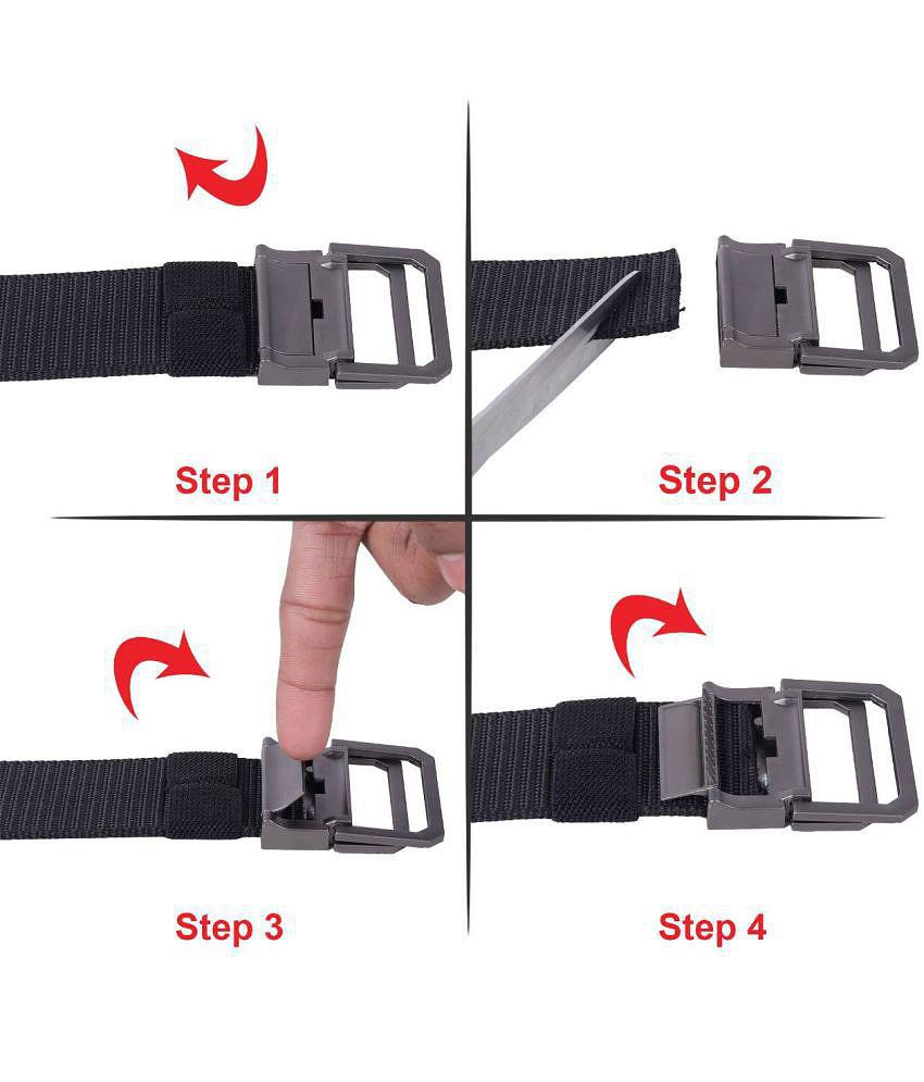 Modern Men Zacharias - Multicolor Canvas Men's Casual Belt ( Pack of 2 ) - None 2025 at ShopCirc