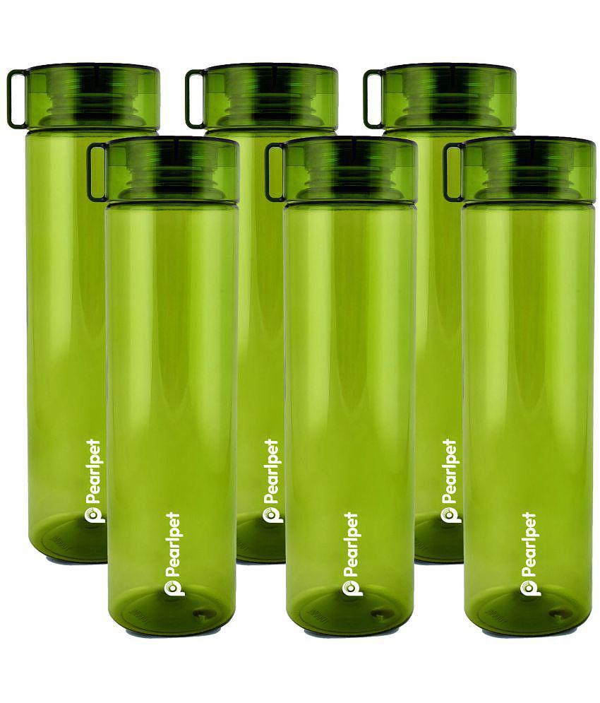 PearlPet - Olive Green Water Bottle ( Pack of 6 ) - Olive Green