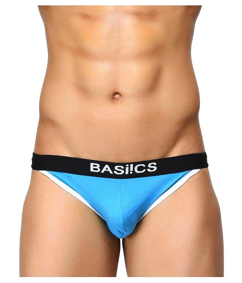 Luxurious Men BASIICS By La Intimo - Multicolor Cotton Mens Briefs ( Pack of 3 ) - S 2025 at Sho