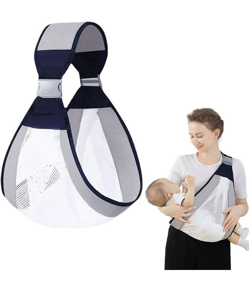 GEEO  Baby Carrier Newborn to Toddler, Ergonomic 3D Mesh Baby Wraps Carrier, Adjustable Baby Sling, Lightweight Breathable Baby Carrier Wrap with Thick