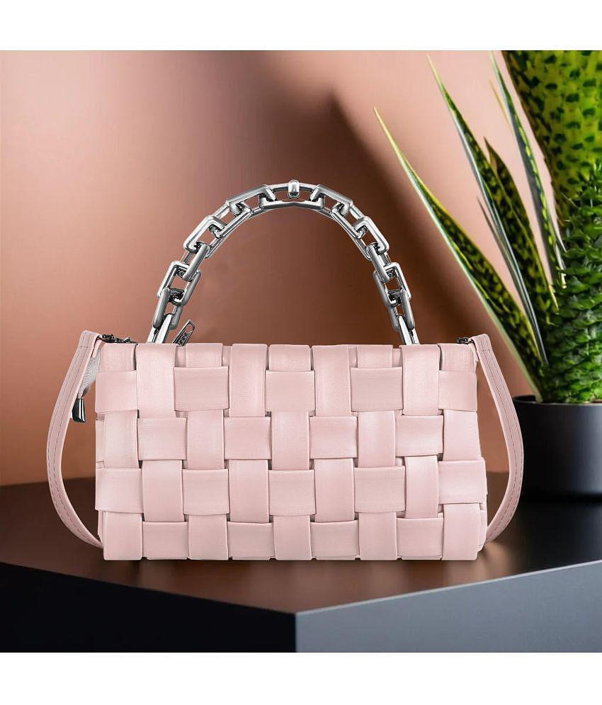 Sophisticated Men Lorem Pink Faux Leather Handheld - Pink 2025 at ShopCircuit | ONDC