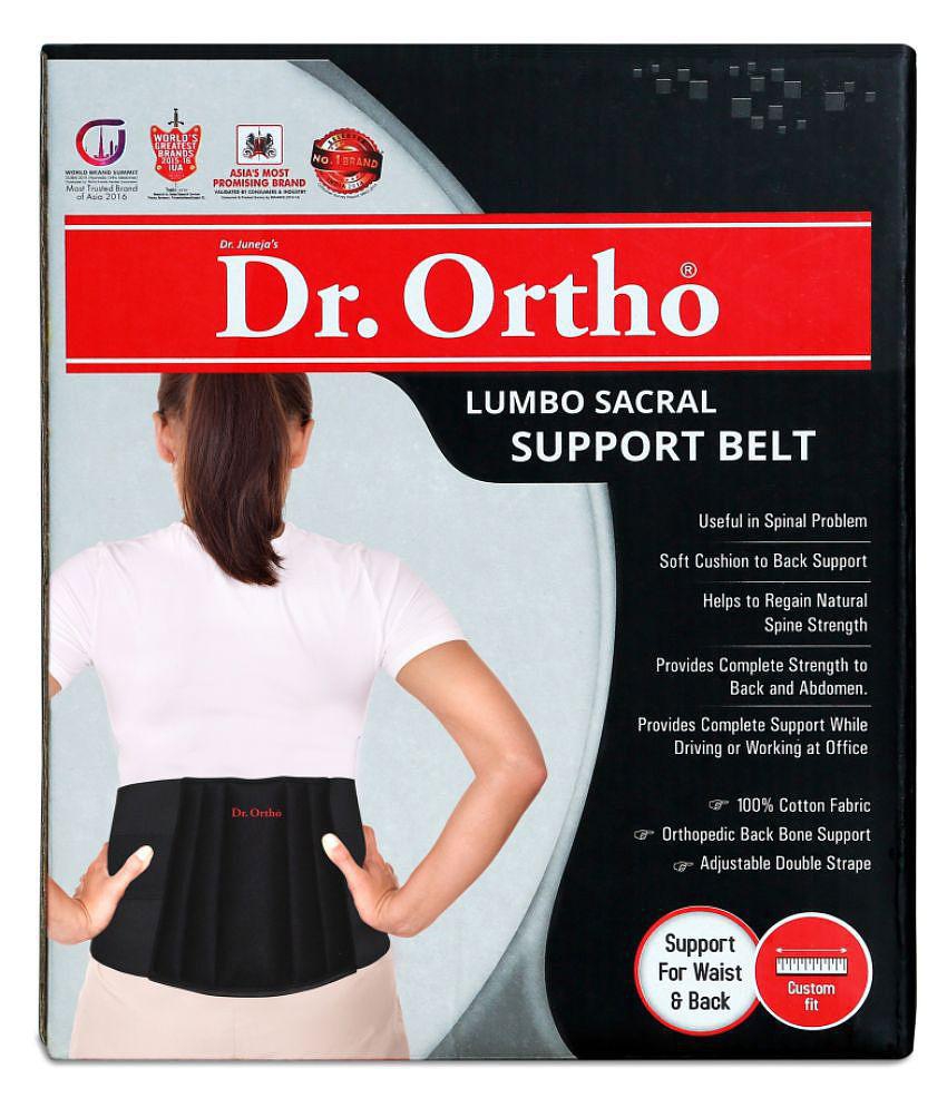 Dr. Ortho Lumbo Sacral Support Belt (Large Size) Abdominal Support L - None