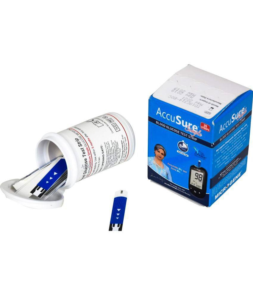 ACCUSURE - Simple 25 Strip 21-30 Strips Expiry March 2024