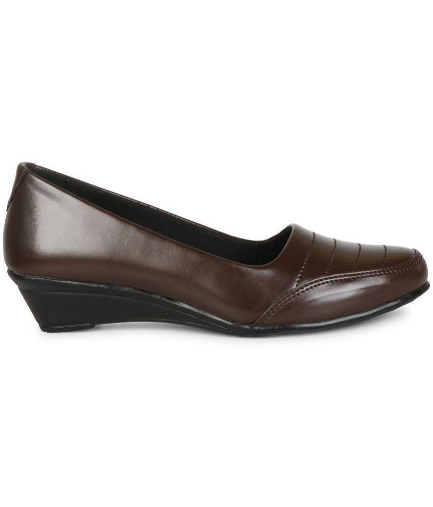 Ishransh - Brown Women's Formal Ballerinas - None