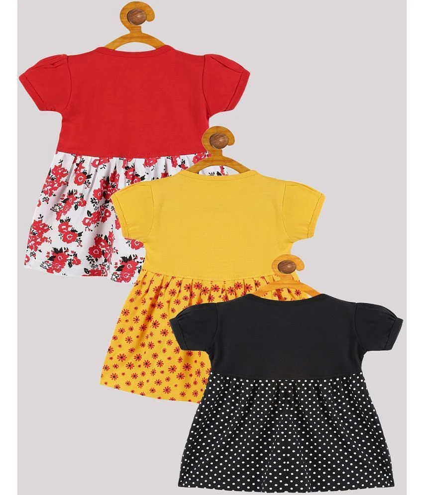 Affordable Women Babeezworld - Multi Cotton Baby Girl Frock ( Pack of 3 ) - None 2025 at ShopCir