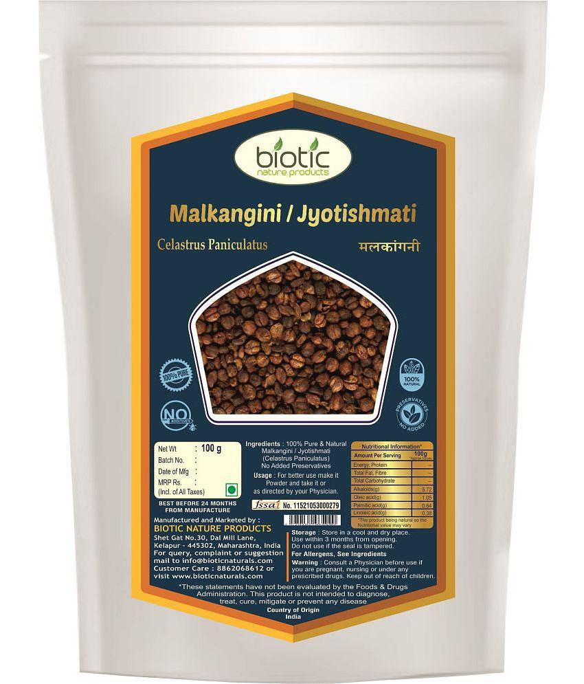 Biotic Malkangni Seeds - Jyotishmati Seed - Malkangani Beej 100 gm