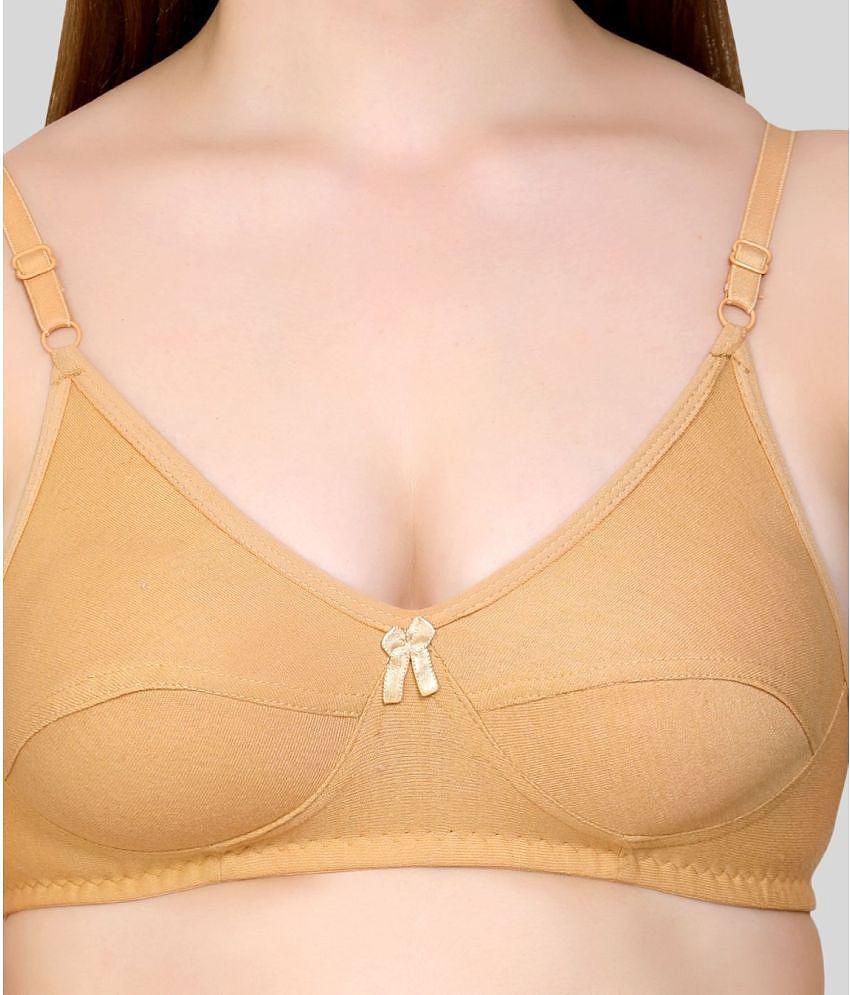 Luxurious Men Kiran Enterprises - Multicolor Cotton Blend Non Padded Women's Everyday Bra ( Pack
