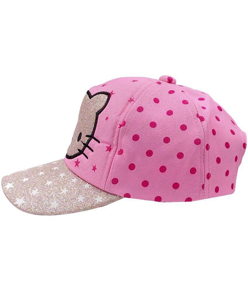 Premium Men Zacharias Unisex Kids Cotton Cap kc-23 (Light-Pink_1-5 Years) (Pack of 1) - None 202