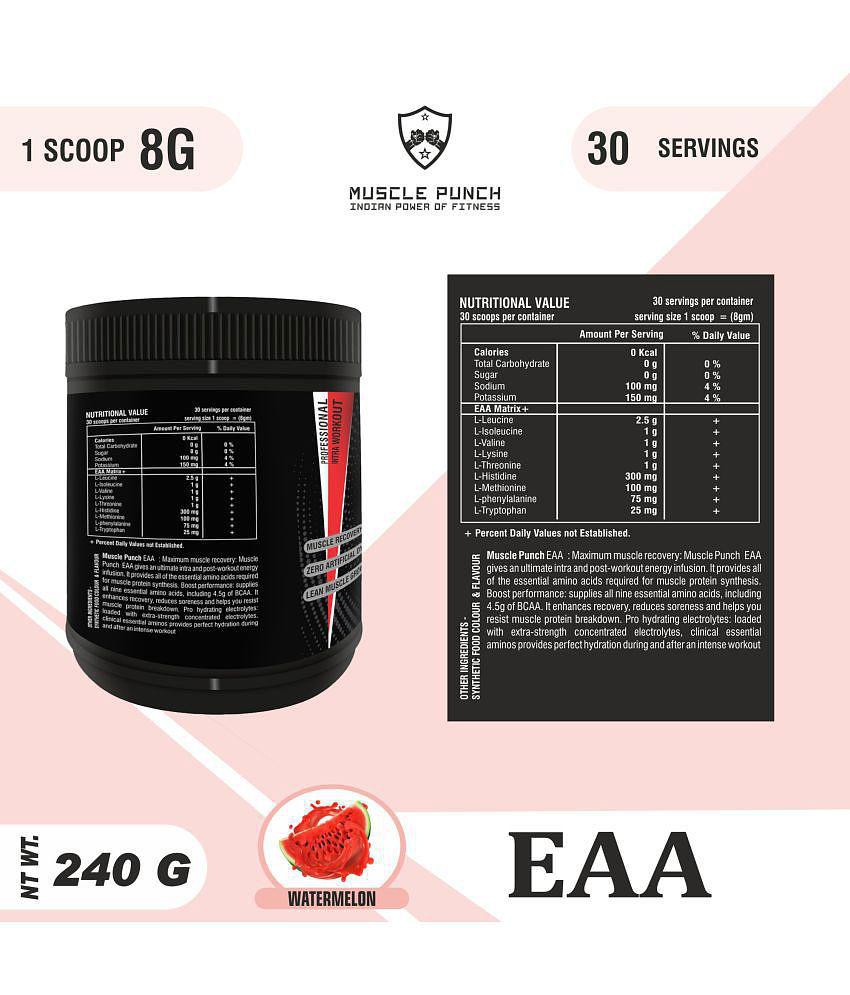 Muscle Punch Muscle Punch | EAA |  100% Powder 240 gm