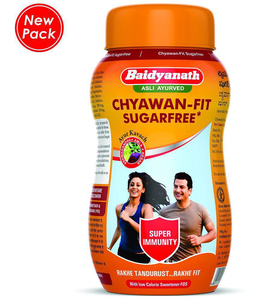 Baidyanath Chyawanprash & Chyawan-Fit Sugarfree Paste 1 kg Pack Of 2