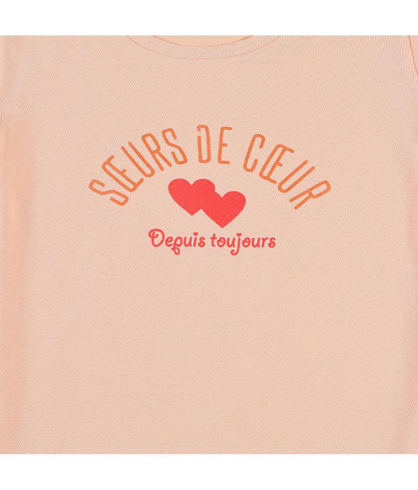 Chic Men CATCUB - Peach 100% Cotton Girls T-Shirt ( Pack of 1 ) - None 2025 at ShopCircuit | OND