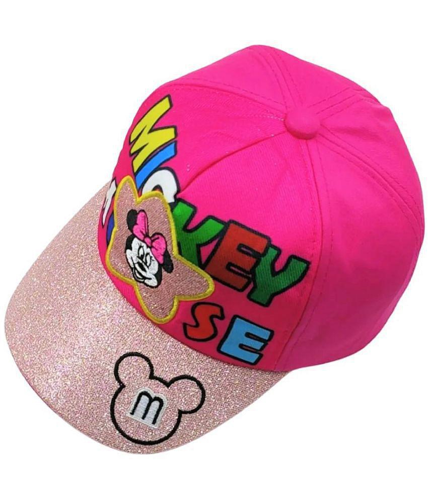 Premium Men Zacharias Girl's Kids Cotton Cap kc-10-Dark-Pink (Pack of 1) (1-4 Years) - None 2025