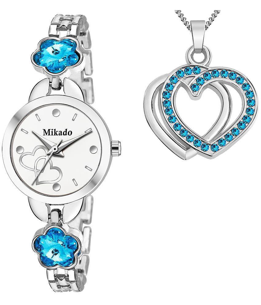 Mikado Stainless Steel Round Womens Watch