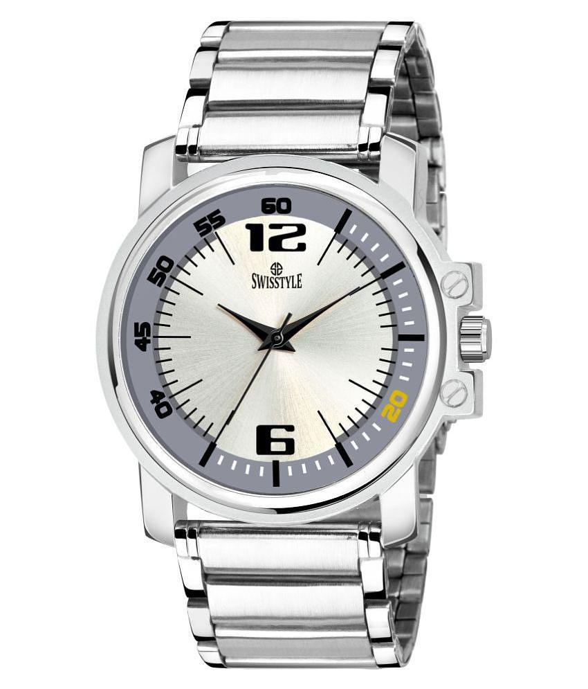 Swisstyle - Silver Stainless Steel Analog Men's Watch